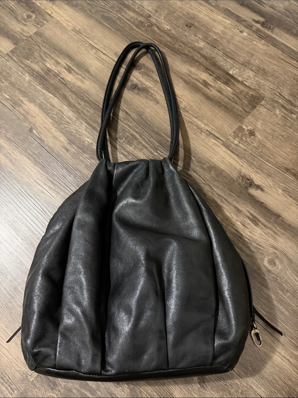 HOBO Black Leather Slouchy Shoulder Bag - Picture 2 of 5